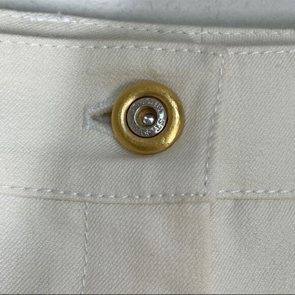 St. John Collection Ivory Wide Leg Trousers Size 4 - Picture 10 of 11